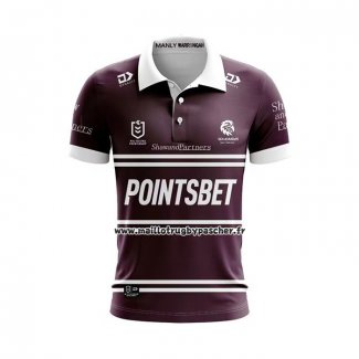 Maillot Polo Manly Warringah Sea Eagles Rugby 2024 Domicile