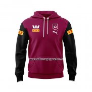 Sweats A Capuche Queensland Maroons Rugby 2024 Rouge Noir